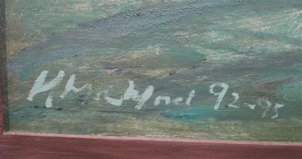 § Harold Mockford (1932-) Downland Ride 35.5 x 47.5in.